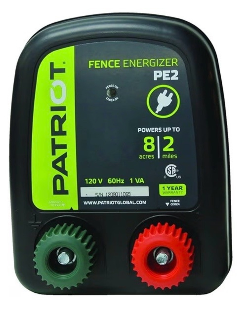 Patriot PE2 Electric Fence Energizer. New